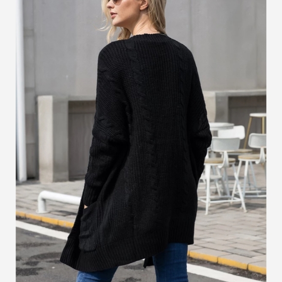 🆕⭐ Black oversized cozy cardigan sweater ⭐ - Picture 5 of 5